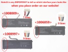 Utl4776127-2s 7.4V 4셀 배터리 prestigio 노트북 배터리
